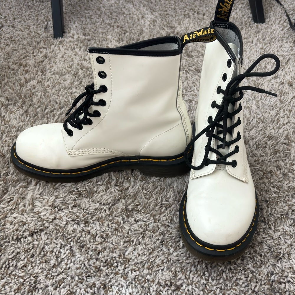 Selling my doc marten boots. They are very lightly worn with no damage.